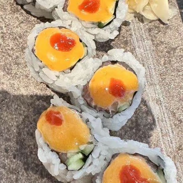 Spicy Hamachi Roll.